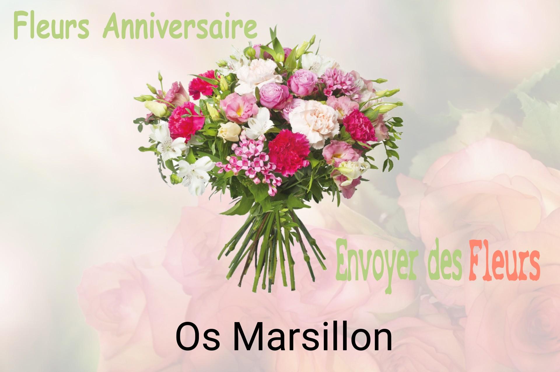 Bouquet de fleurs d’anniversaire livré à Os-Marsillon