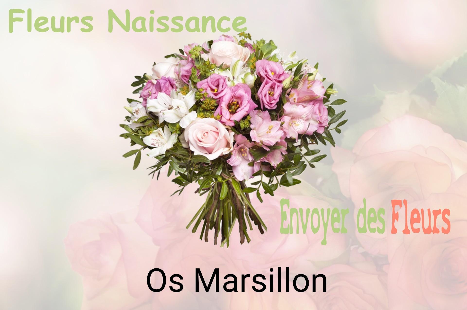 Bouquet de fleurs de naissance livré à Os-Marsillon